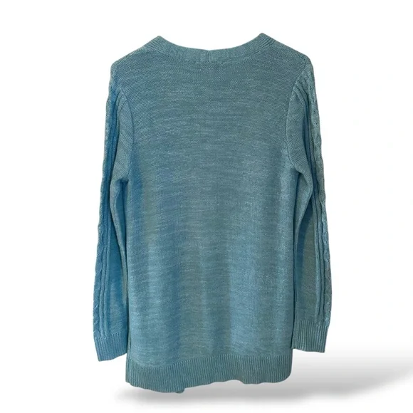 NWOT Christopher & Banks Cable Open Cardigan Sweater - Picture 5 of 5